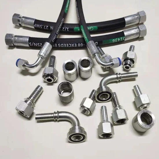 Tubo idraulico personalizzato OEM ad alta pressione En 856 4sp 4 a spirale in filo di acciaio da 3/4 di pollice
