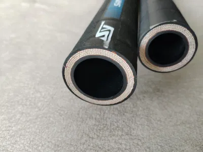 Durevole En856 4sh Quattro spirali di tubo idraulico ad alta resistenza in filo di acciaio